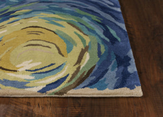 KAS Whisper 3003 Blue Twilight Area Rug Round Image