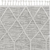 KAS Willow 1102 Ivory Grey Honeycomb Area Rug Lifestyle Image Feature