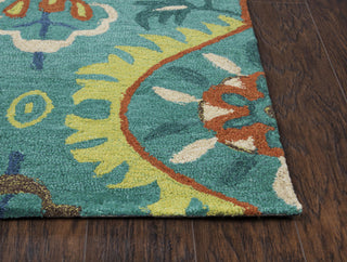 Rizzy Arden Loft-Kavali KA099B Emerald Green Area Rug Detail Image