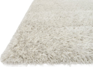 Loloi Kayla Shag KAY-01 Light Grey Area Rug Corner Shot Feature