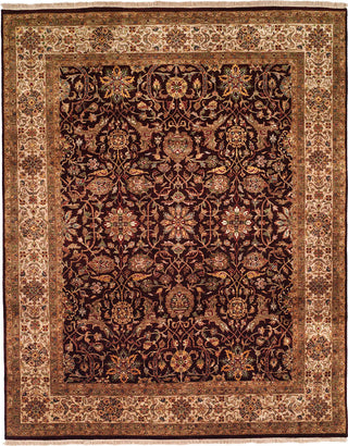 Kalaty Kabir KB-360 Eggplant/Beige Area Rug main image