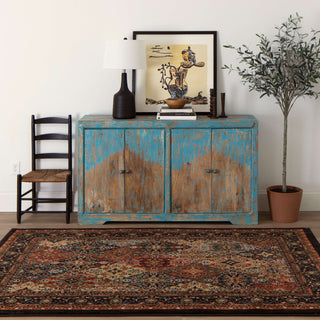 Karastan Wanderlust Keil Multi Area Rug by Studio Room Scene Featured