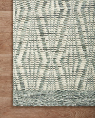 Loloi Kenzie KNZ-01 Ivory/Sage Area Rug Corner Image