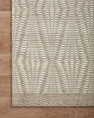 Loloi Kenzie KNZ-01 Ivory/Taupe Area Rug Corner Image