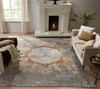 Ancient Boundaries Kerri KER-02 Grey Mist/Pastels Area Rug Corner Image
