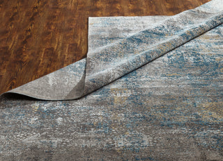 Ancient Boundaries Kerri KER-03 Grey Tones/Azure Area Rug Closeup Image