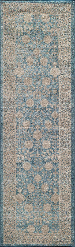 Momeni Kerman KE-01 Blue Area Rug Closeup