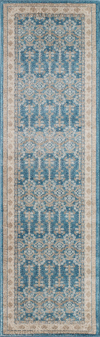 Momeni Kerman KE-04 Blue Area Rug Closeup