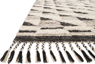 Loloi Khalid KF-02 Natural/Black Area Rug Corner