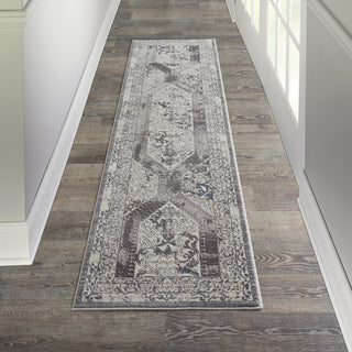 Nourison Grand Expressions KI51 Grey/Ivory Area Rug