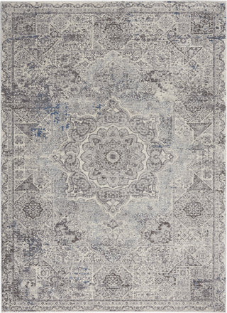 Nourison Grand Expressions KI52 Dark Grey Ivory Area Rug