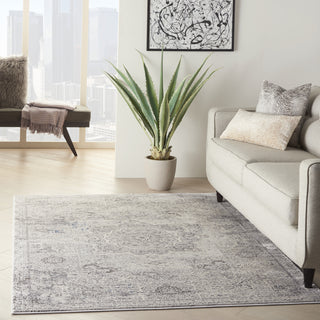 Nourison Grand Expressions KI52 Dark Grey Ivory Area Rug