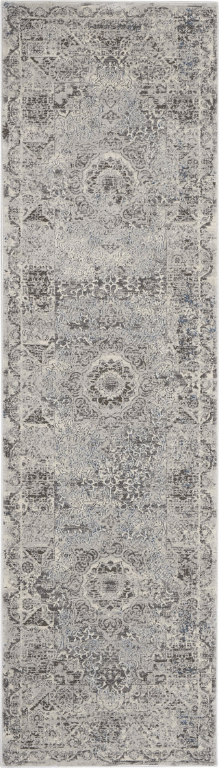 Nourison Grand Expressions KI52 Dark Grey Ivory Area Rug