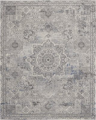 Nourison Grand Expressions KI52 Dark Grey Ivory Area Rug