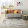 Nourison Grand Expressions KI54 Grey/Multi Area Rug by Kathy Ireland Room Scene Feature