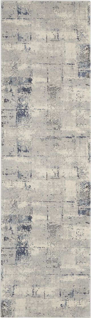 Nourison Grand Expressions KI55 Ivory Blue Area Rug