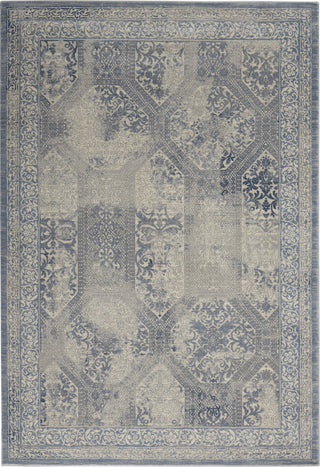 Nourison Grand Expressions KI56 Blue/Ivory Area Rug