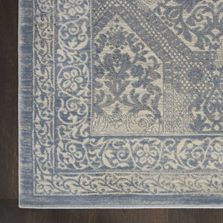 Nourison Grand Expressions KI56 Blue/Ivory Area Rug