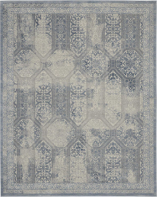 Nourison Grand Expressions KI56 Blue/Ivory Area Rug