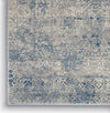 Nourison Grand Expressions KI58 Ivory Blue Area Rug by Kathy Ireland