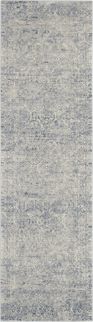 Nourison Grand Expressions KI58 Ivory Blue Area Rug