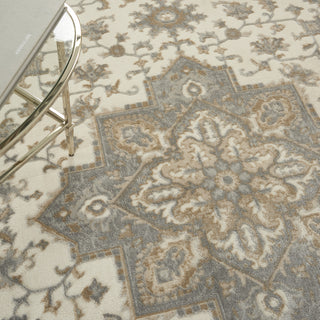 Nourison Grand Villa KI80 Lt Grey Area Rug