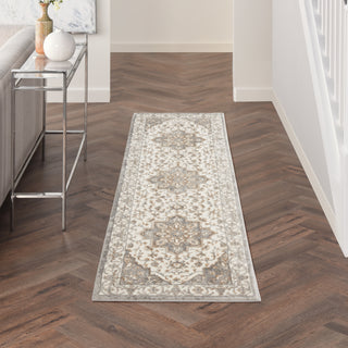 Nourison Grand Villa KI80 Lt Grey Area Rug