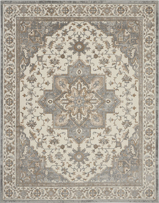 Nourison Grand Villa KI80 Lt Grey Area Rug