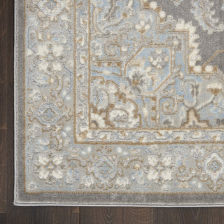 Nourison Grand Villa KI80 Silver Grey Area Rug