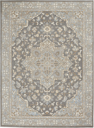 Nourison Grand Villa KI80 Silver Grey Area Rug