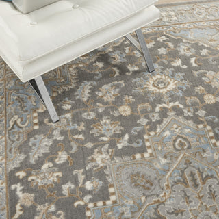 Nourison Grand Villa KI80 Silver Grey Area Rug