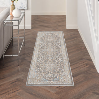 Nourison Grand Villa KI80 Silver Grey Area Rug