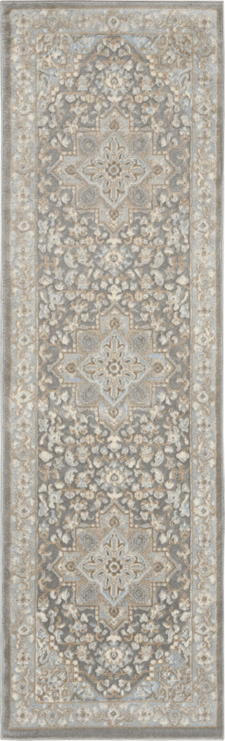 Nourison Grand Villa KI80 Silver Grey Area Rug