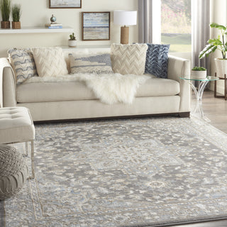 Nourison Grand Villa KI80 Silver Grey Area Rug