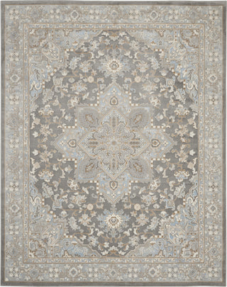 Nourison Grand Villa KI80 Silver Grey Area Rug