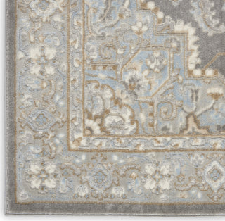 Nourison Grand Villa KI80 Silver Grey Area Rug