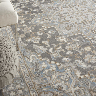 Nourison Grand Villa KI80 Silver Grey Area Rug