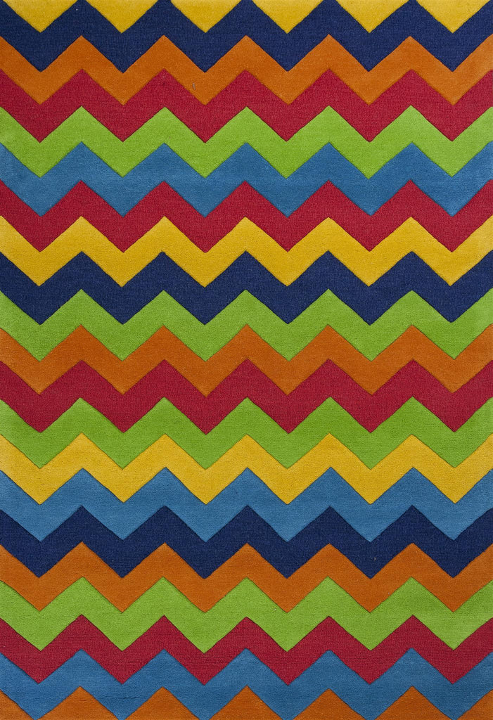 KAS Kidding Around 0444 Cool Ziggy Zaggy Area Rug main image