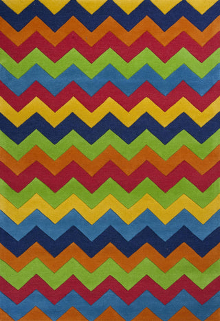 KAS Kidding Around 0444 Cool Ziggy Zaggy Area Rug main image