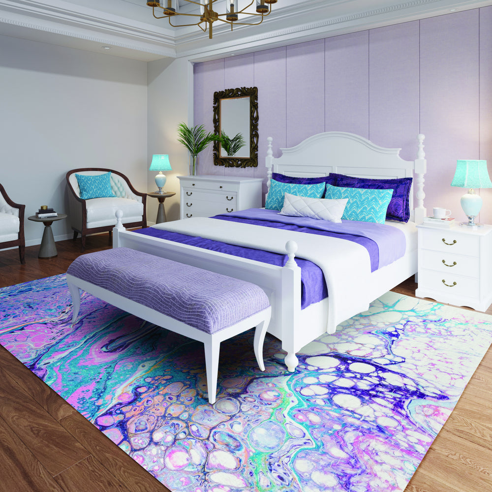 Dalyn Kikiamo KK19 Lavender Area Rug Room Image Feature