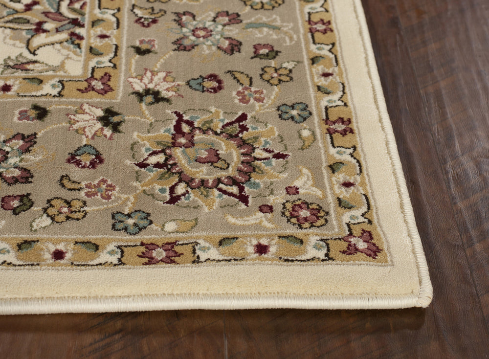 KAS Kingston 6407 Ivory/Beige Mahal Area Rug Main Image Feature