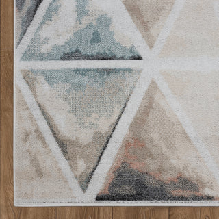 LR Resources Kismet Ivory Prism Area Rug Corner Image