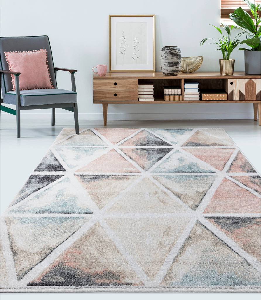 LR Resources Kismet Ivory Prism Area Rug main image