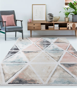 LR Resources Kismet Ivory Prism Area Rug Lifestyle Image Feature