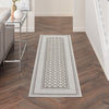 Nourison Key Largo KLG02 Lt Grey Area Rug Room Scene Feature