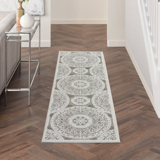 Nourison Key Largo KLG03 Taupe Area Rug Room Scene Feature