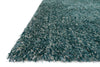 Loloi Kendall Shag KD-01 Teal Area Rug Corner Feature