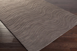 Surya Kinetic KNT-3109 Gray Hand Loomed Area Rug 5x8 Corner