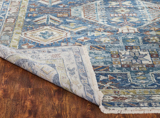 Ancient Boundaries Kohatk KOH-01 Denim Area Rug Folded Backing Image