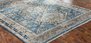 Ancient Boundaries Kohatk KOH-03 Vintage Indigo Area Rug Close Up Image